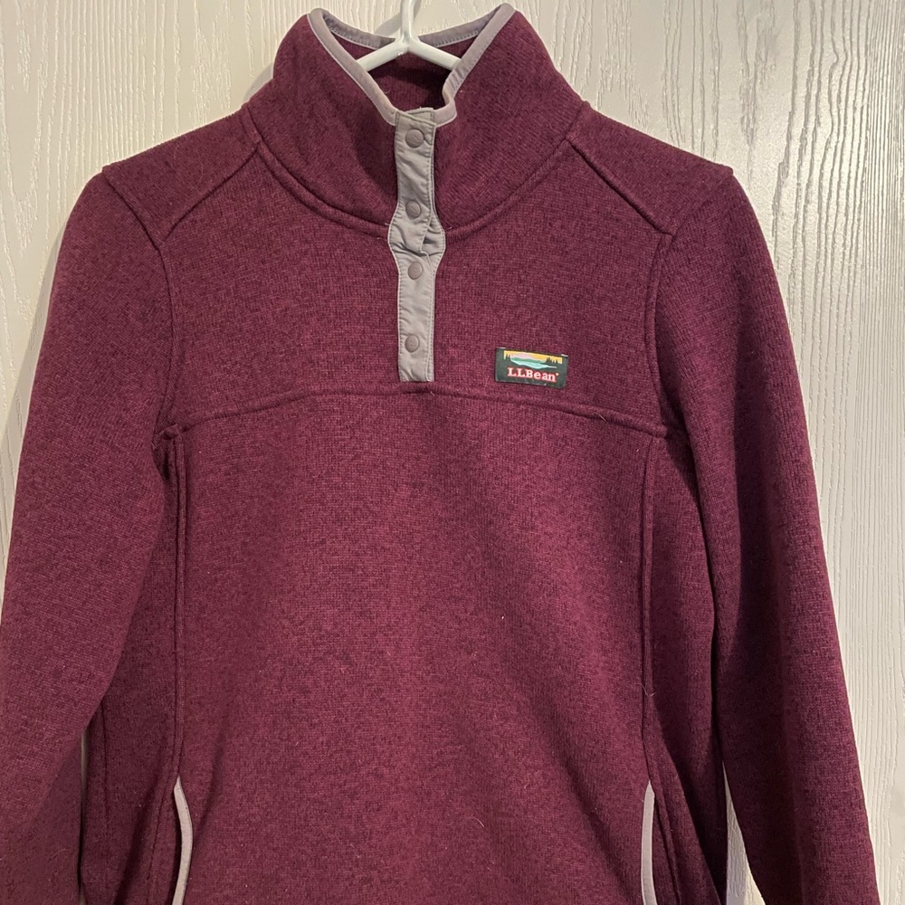 Medium LL Bean Pullover Sweater Fleece